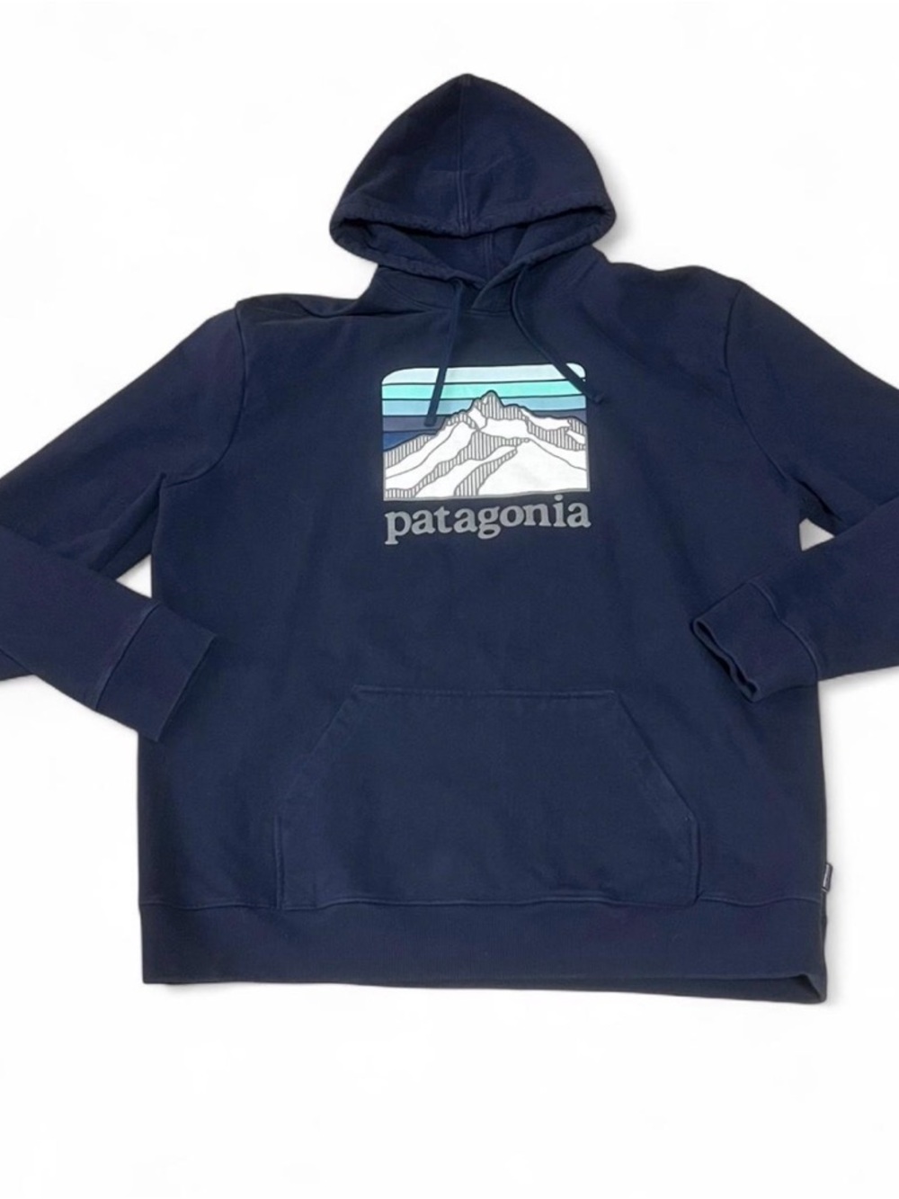 Patagonia Line Logo Ridge Uprisal Hoodie 2XL Navy XXL Gorpcore Outdoor Athletic